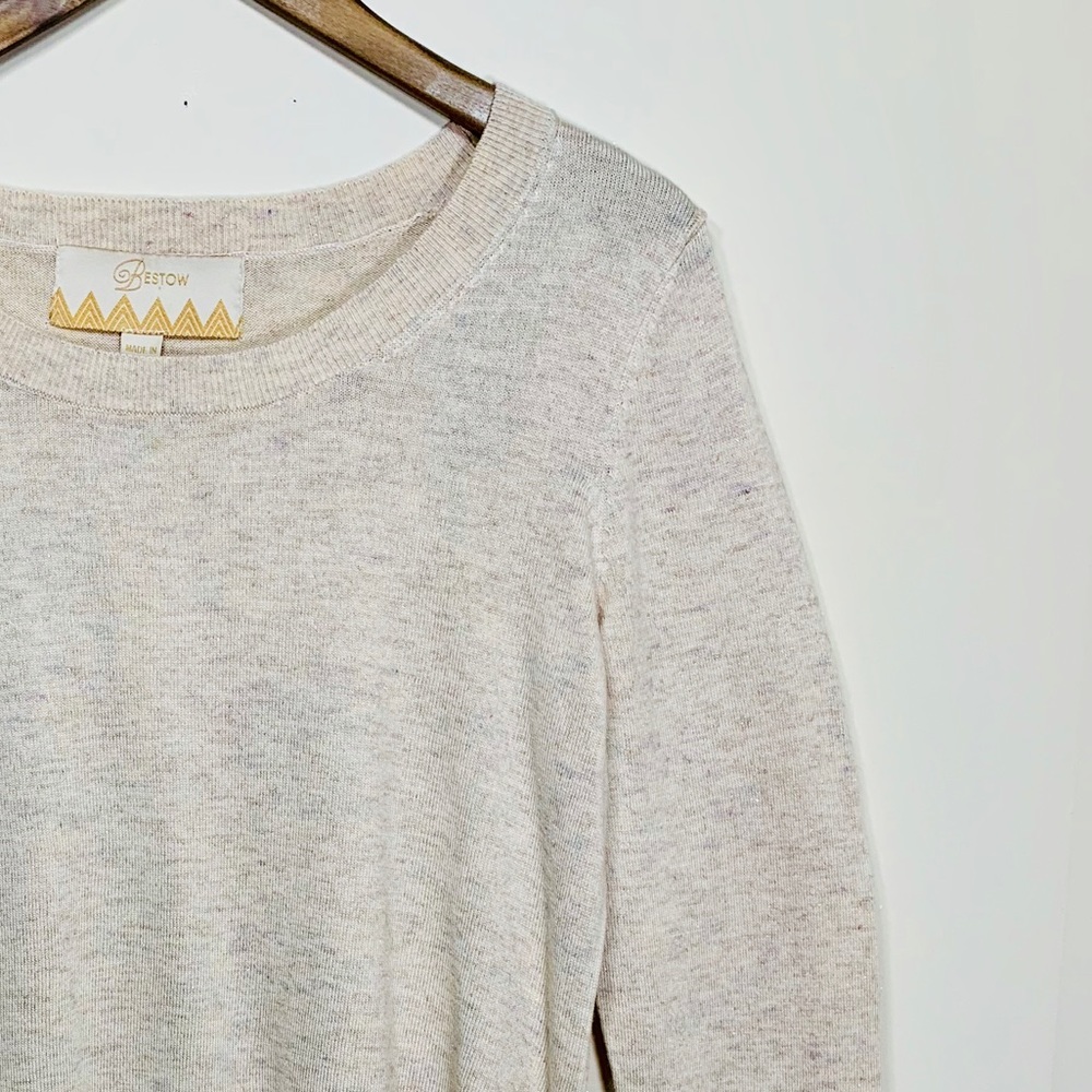 ⭐️ Glisten Shirred Side Scoop Neck Tunic (NWT)